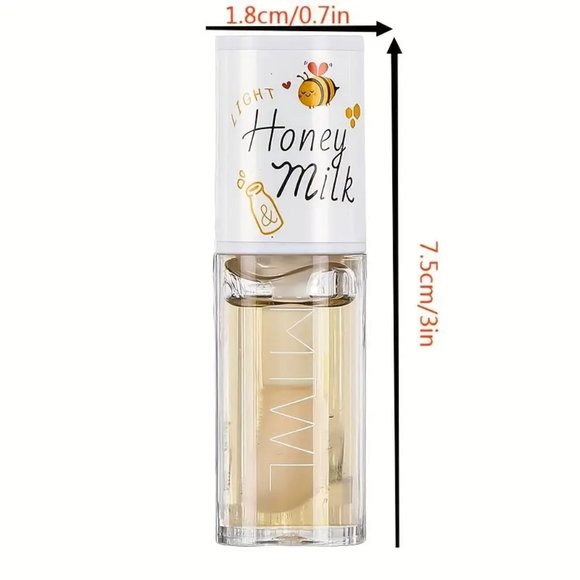 NEW! Mini Peach Oolong Lip Oil, Moisturizing And Hydrating Lip Gloss - Picture 2 of 2